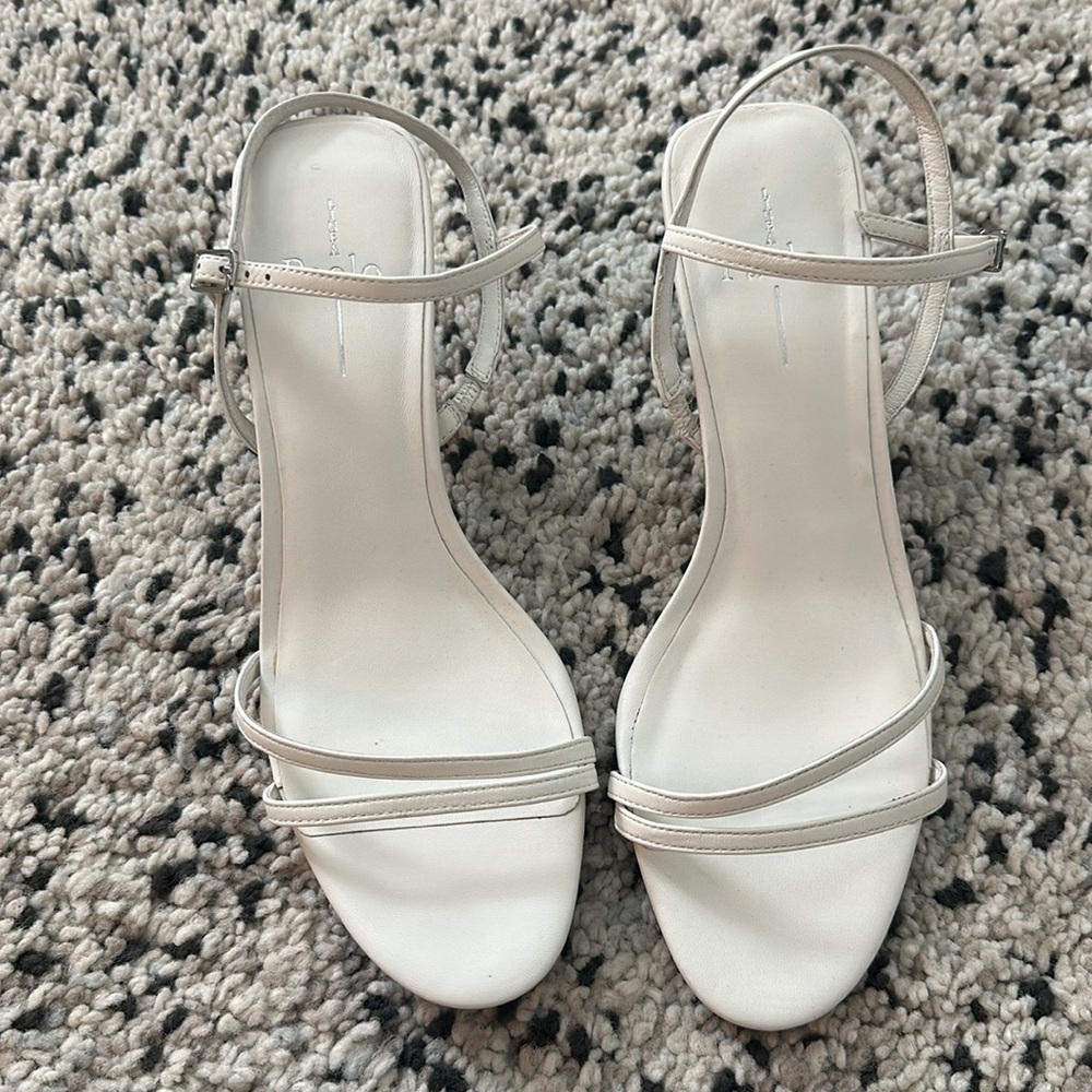 Linea Paolo White Sandals - Picture 2 of 9